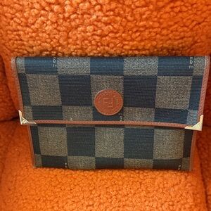 Fendi   Wallet - Black and Brown Leather